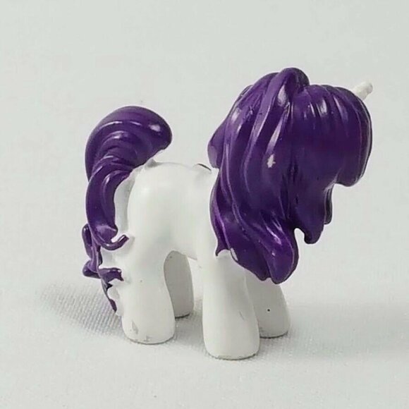 My Little Pony G3 Sweetie Belle Mini Figure 1.5" PVC White Purple Unicorn Hearts - Picture 6 of 10